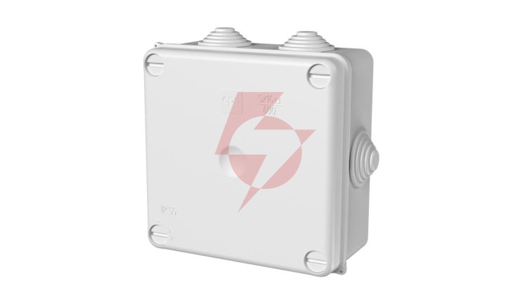 Puszka hermetyczna n/t PK-4 135x135x65mm pusta IP55 biała 0233-00