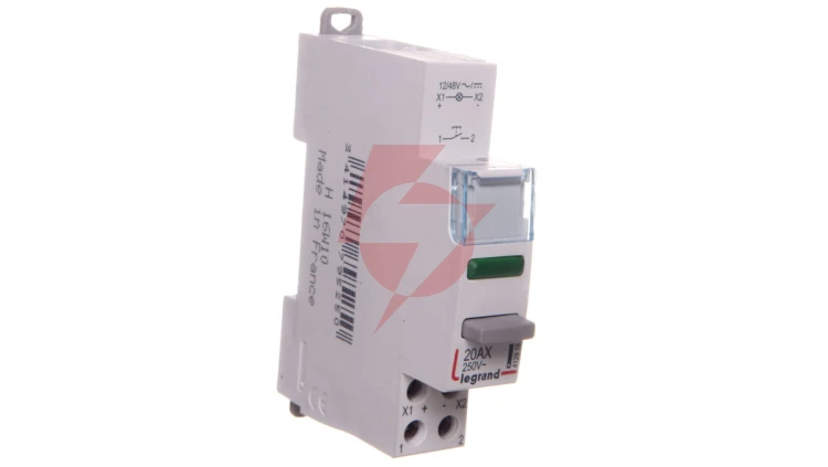Przycisk modułowy 20A 1Z z lampką LED 12/48V zieloną LP461 412918