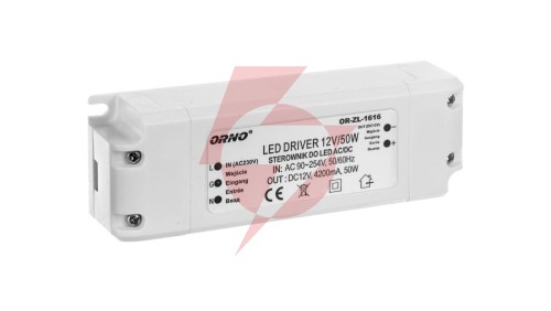 Zasilacz LED 12V DC 50W 4,2A IP20 OR-ZL-1616