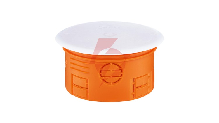 Puszka podtynkowa 80mm z pokrywą pomarańczowa Z80KF 33073008 /30szt./