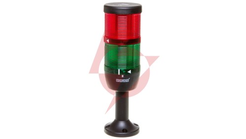 Kolumna sygnalizacyjna kompletna 70mm,2 człony 230V AC czerwony-zielony TK-IK72L220XM01