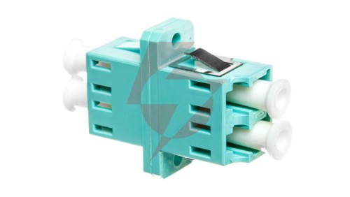 Adapter światłowodowy LC/LC, duplex, wielomodowy OM3, ceramiczna ferrula, błękitny DN-96009-1