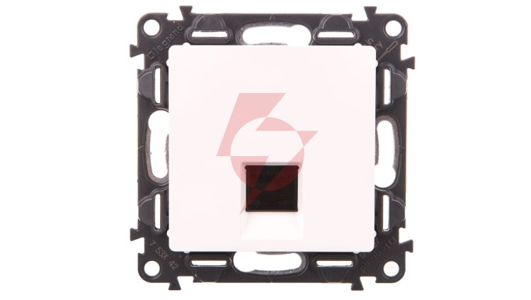 VALENA LIFE Gniazdo 1xRJ45 kat.6 UTP białe 753142