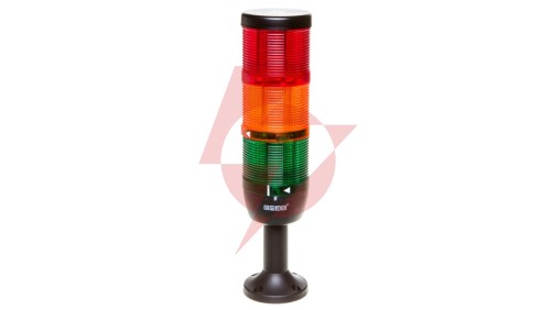 Kolumna sygnalizacyjna kompletna 70mm, 3 człony 24V DC czerwony-żółty-zielony TK-IK73L024XM01