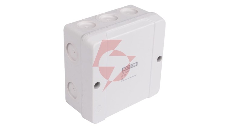 Puszka n/t hermetyczna pusta 98x98x52mm IP55 szara DE9340 62000267