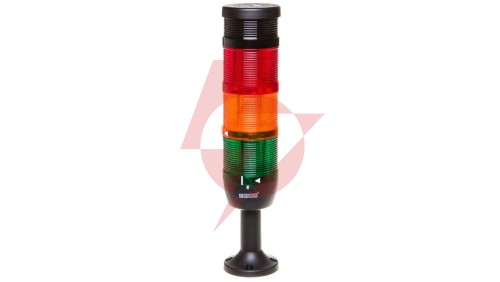 Kolumna sygnalizacyjna kompletna 70mm, 3 człony 230V AC błysk-żółty-zielony+buzzer TK-IK73F220ZM01