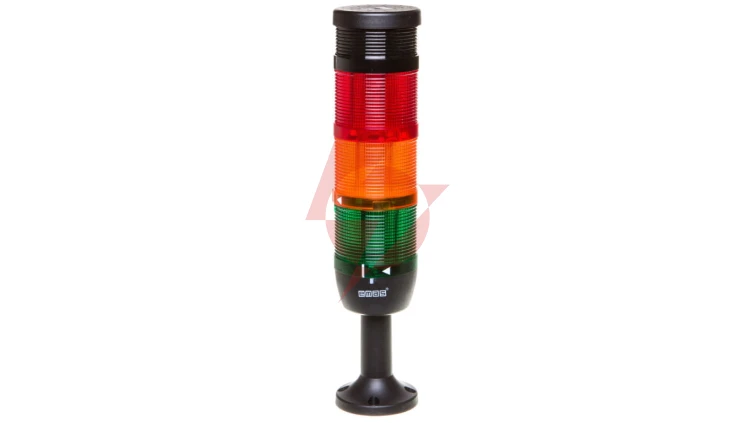 Kolumna sygnalizacyjna kompletna 70mm, 3 człony 230V AC błysk-żółty-zielony+buzzer TK-IK73F220ZM01