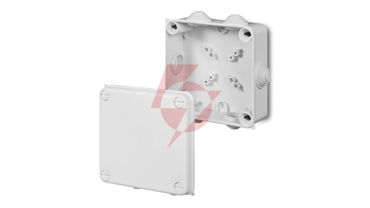 Puszka hermetyczna n/t PK-4 135x135x65mm z zaciskiem 5x16mm2 IP55 biała 0233-02