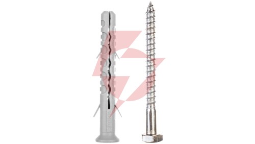 Kołek ramowy Koelner KD-10080 10×80 mm z wkrętem heksagonalnym – do konstrukcji ściennych – 50 szt.