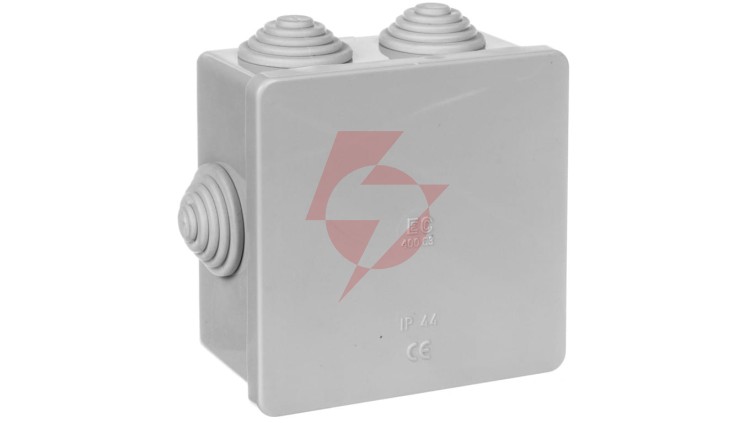 Puszka natynkowa z pokrywą i śrubami seria 400 IP44 80x80x40 EC400C3