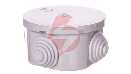 Puszka natynkowa okrągła samogasnąca 960 stopni C seria 400A IP44fi65x35 EC400C1A