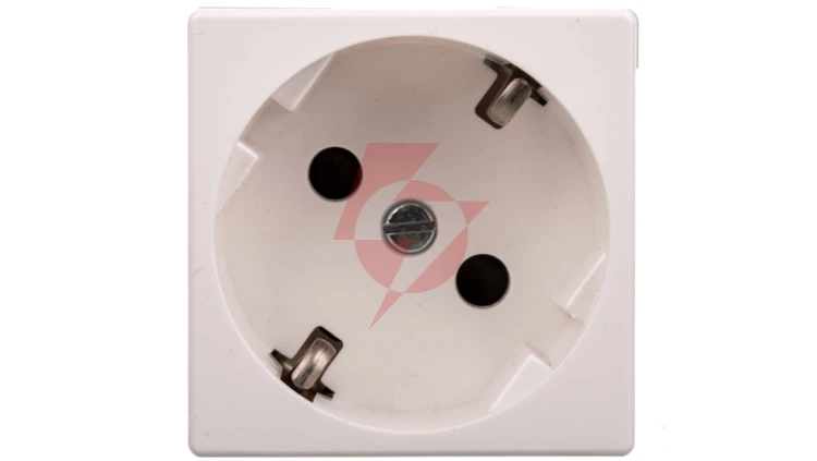 Simon Connect Gniazdo K45 z schuko 16A/230V szybkozłączki czysta biel K11/9