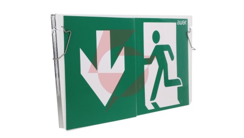 Plexa EXIT M + sprzężyny mocujące +piktogram, ETE/PLX/PU31/41
