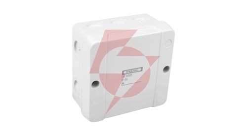Puszka n/t odgałęźna z zaciskami 5-bieg. dla Cu do 2.5mm2 IP55 z dławicami membranowymi szara DE 9325 Z 62000266