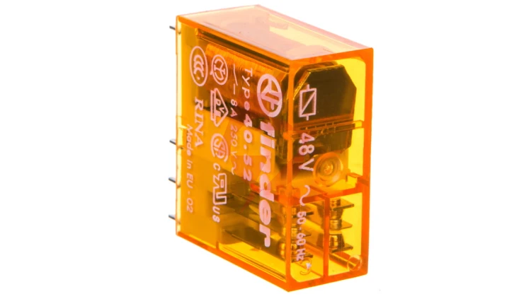 Przekaźnik miniaturowy 2P 8A 48V AC 40.52.8.048.0000