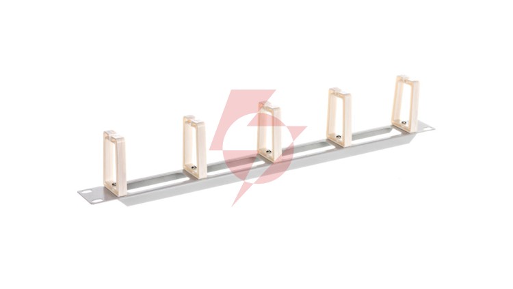 Organizer kabli 19 1U z 5 uchwytami - typ B szary LENBERG AK-1202-S