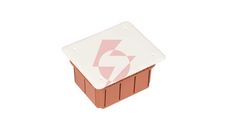 Puszka podtynkowa 96x118x70mm z pokrywą pomarańczowa GW48003