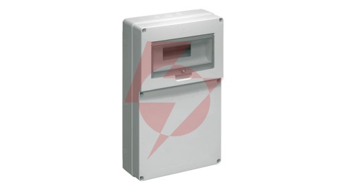 Rozdzielnia budowlana pusta 8 mod.4 gniazda bez otworów szara EC69003