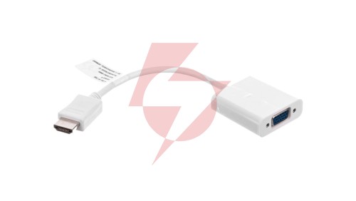 Adapter HDMI - VGA jack 3,5mm stereo 0,1m 51758