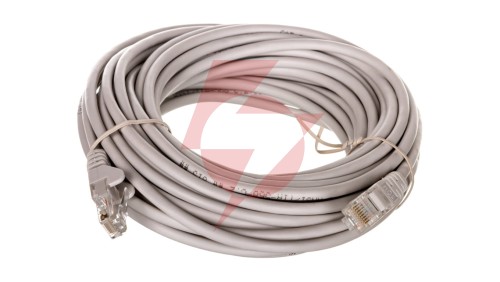 Kabel krosowy patchcord U/UTP kat.5e CCA szary 10m 68347