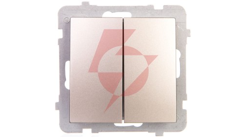 AS Łącznik schodowy podwójny satyna light ŁP-10G/m/45