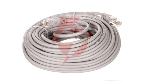 Kabel krosowy patchcord U/UTP kat.5e CCA szary 20m 68362