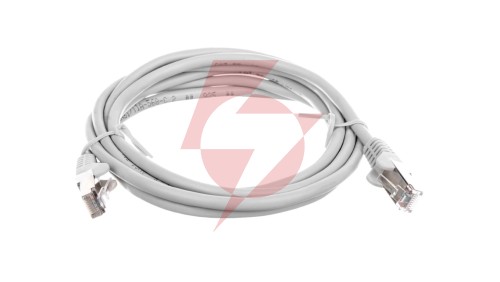 Kabel krosowy patchcord SF/UTP kat.5e CCA szary 2m 50145