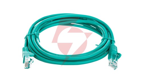Kabel krosowy patchcord U/UTP kat.5e CCA zielony 3m 68368