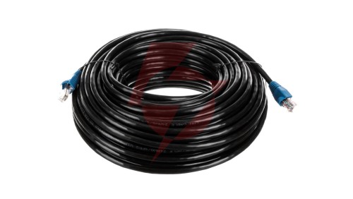 Kabel krosowy outdoor patchcord U/UTP kat.6 CCA czarny 30m 94393