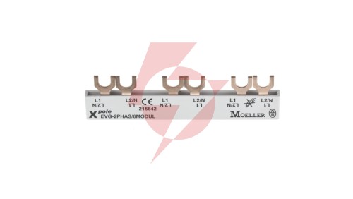 Szyna łączeniowa 2P 63A 10mm2 widełkowa (6 mod.) EVG-2PHAS/6MODUL 215642