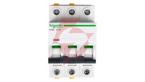 Wyłącznik nadprądowy 3P B 10A 6kA AC iC60N-B10-3 Acti9 A9F03310