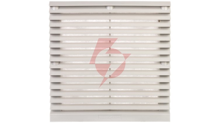Kratka plastikowa z filtrem dla wentylatorów 172x150mm RAL7035 ZL-804 RAL7035