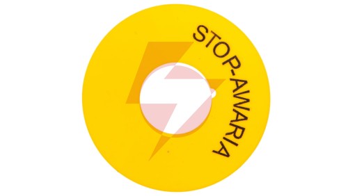 Pierścienie żółte z nadrukiem STOP-AWARIA do NEF22 W0-PIERŚC.ŻÓŁTE DR STOP/FI22 /10szt./