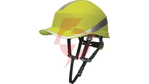 Hełm budowlany z ABS o kształcie czapeczki baseball 2 możliwości regulacji kol.żółty fluo roz. REGULOWANY TETE DIAM5UPJAFL