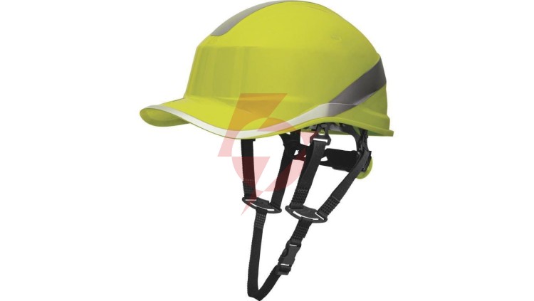 Hełm budowlany z ABS o kształcie czapeczki baseball 2 możliwości regulacji kol.żółty fluo roz. REGULOWANY TETE DIAM5UPJAFL