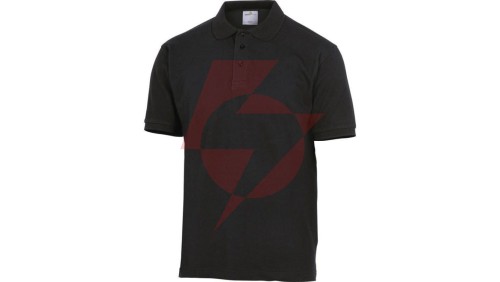 Koszulka polo krótki rękaw kołnierz zapinany na guzik 100 bawełna 210 g/m2 kolor czarny rozmiar XL CORP AGRANOXG