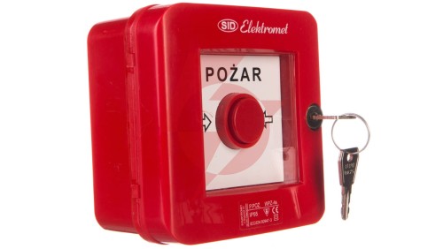 Ręczny ostrzegacz z zamkiem 2Z 2R 12A IP55 WPZ-4s 921462