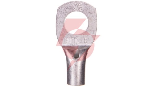 Końcówka oczkowa rurowa 10/M8 miedź cynowana KC10F8 /100szt./