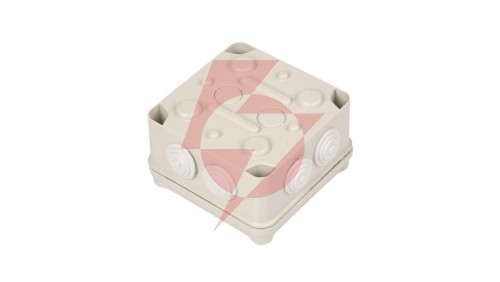Puszka natynkowa LIGHT 108x108x64 7xM25 IP66/67 szara EV-111