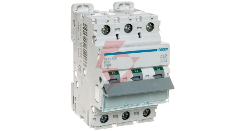 Wyłącznik nadprądowy 3P B 20A 10kA AC NBN320