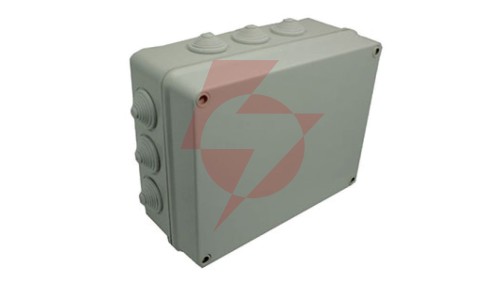 INDUSTRIAL Puszka hermetyczna n/t 305x244x126mm z 12 dławnicami IP55 szara 2721-02