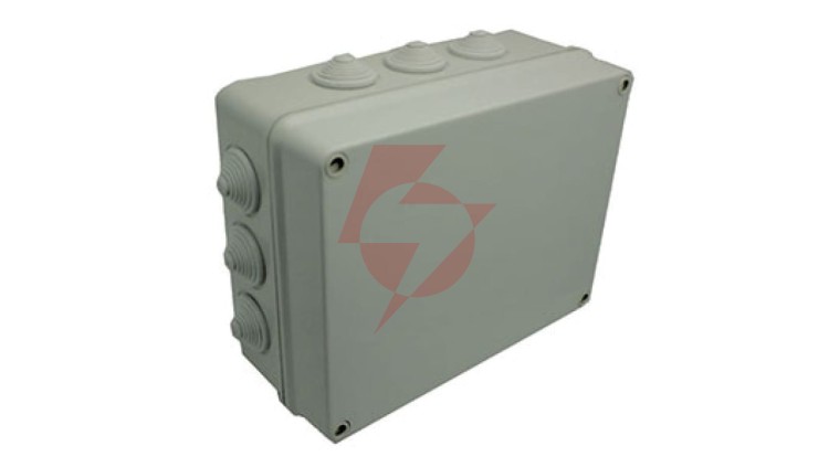 INDUSTRIAL Puszka hermetyczna n/t 305x244x126mm z 12 dławnicami IP55 szara 2721-02