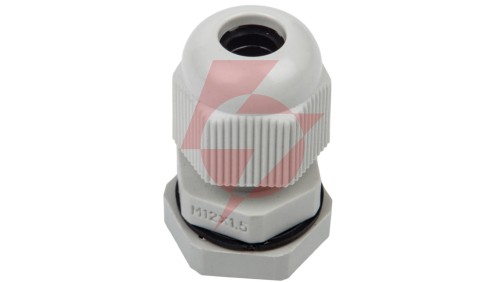 Dławnica kablowa poliamidowa z przeciwnakrętką M12 IP68 DP-EN 12 HM szara E03DK-01040100101 /100szt./