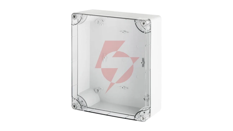 INDUSTRIAL Puszka hermetyczna n/t 313x253x115mm IP65 szara, pokrywa transparentna 2723-01