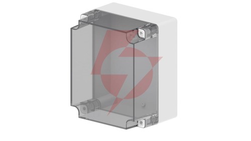 INDUSTRIAL Puszka hermetyczna n/t 270x220x168mm IP65 szara, pokrywa transparentna 2721-01