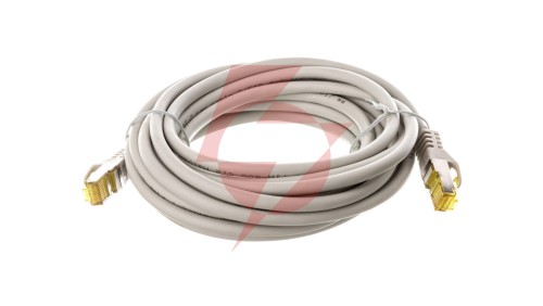 Kabel krosowy patchcord S/FTP (PiMF) kat.6A LSZH szary 5m 91621