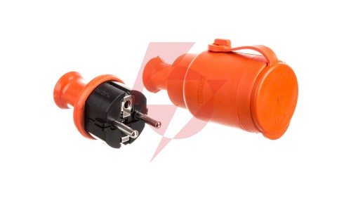 Zestaw przełączeniowy (gniazdo GN-H2+wtyczka WT-40H) IP44 pomarańczowy ZP-H2