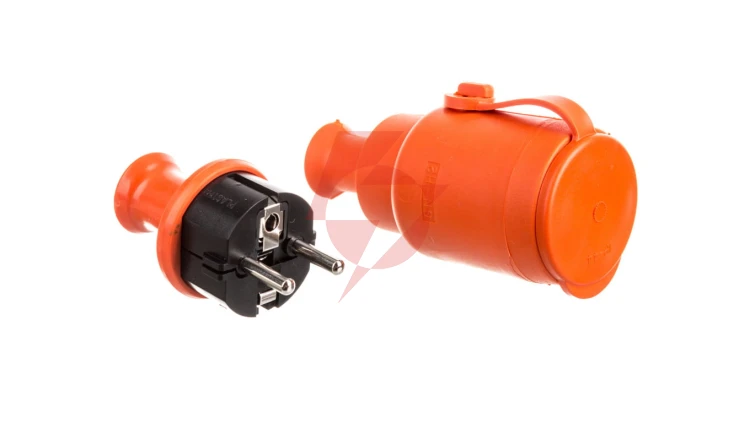 Zestaw przełączeniowy (gniazdo GN-H2+wtyczka WT-40H) IP44 pomarańczowy ZP-H2