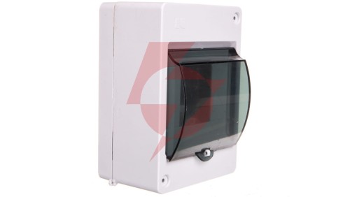 Rozdzielnica modułowa 1x4 natynkowa IP30 MINI S-4 z pokrywą dymną (N+PE) 2304-11