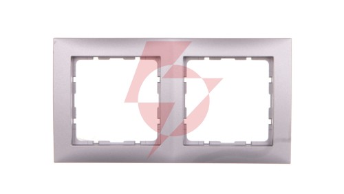 Berker B.Kwadrat Ramka podwójna aluminium 5310128994